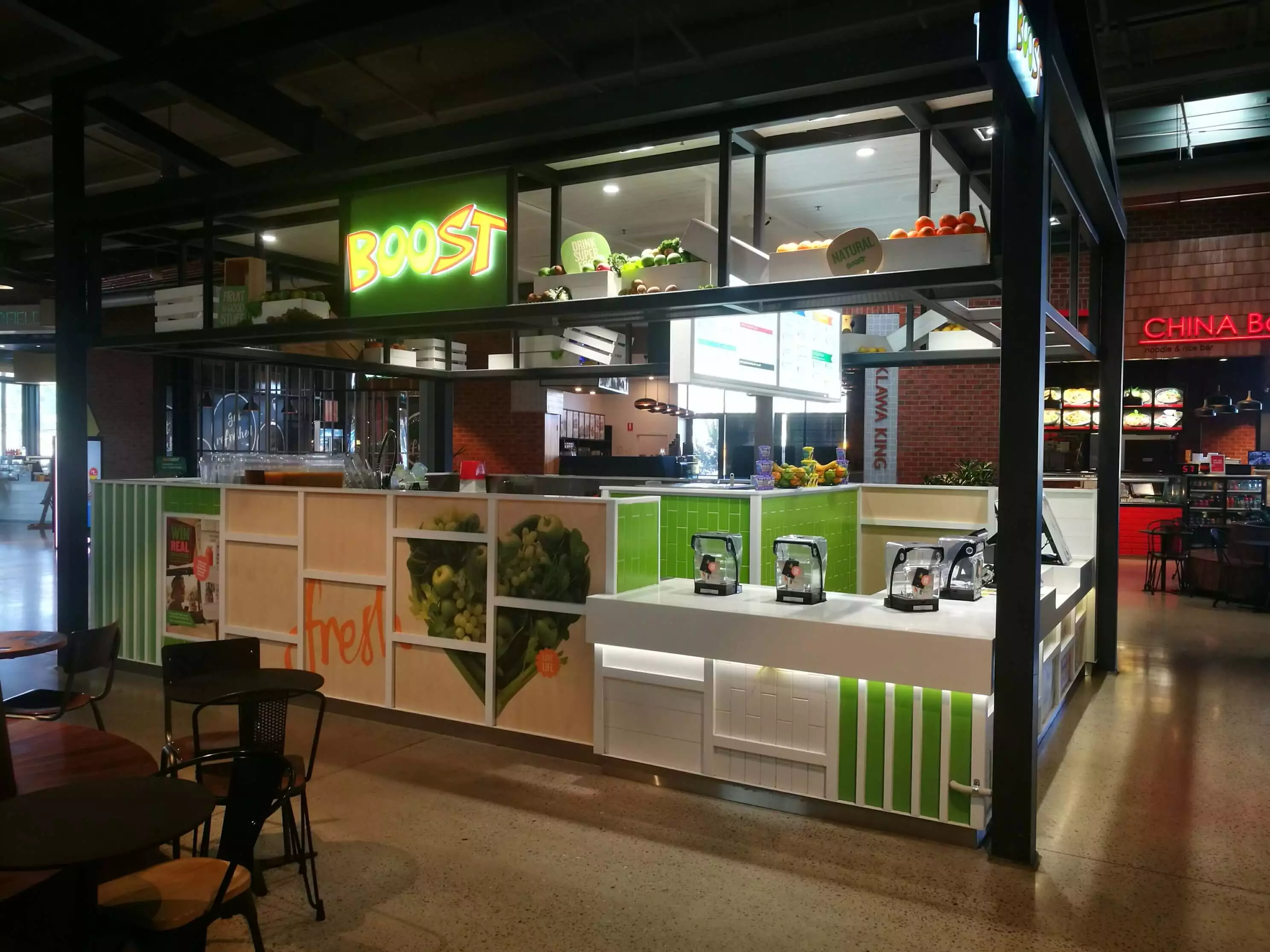 Boost juice bar singapore restaurant