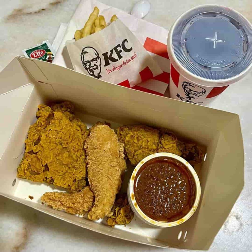 Famous KFC Singapore Menu
