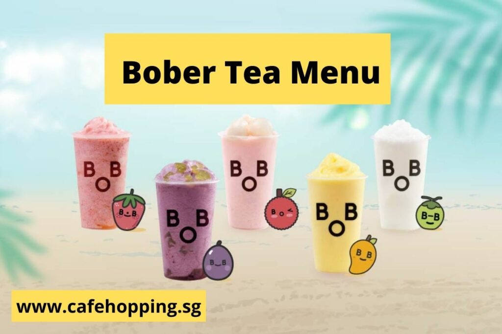 Bober Tea Menu