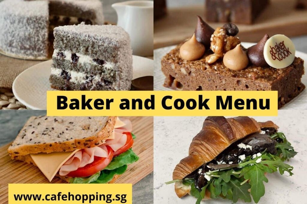 Baker and Cook Menu