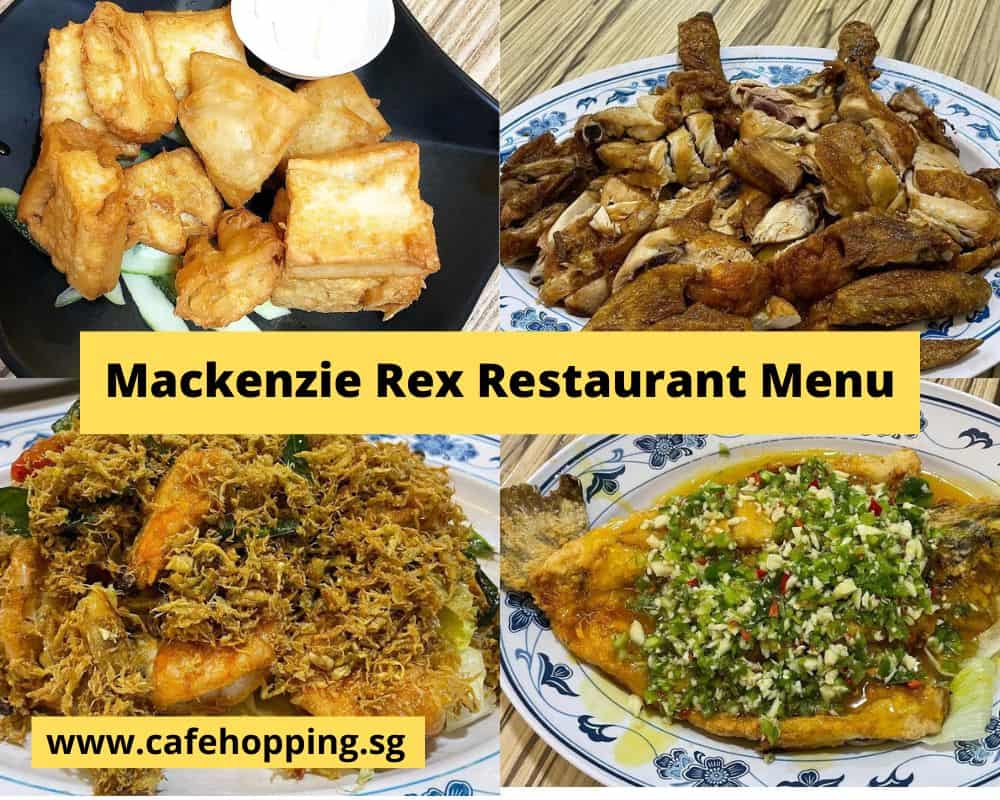 Mackenzie Rex Restaurant Menu