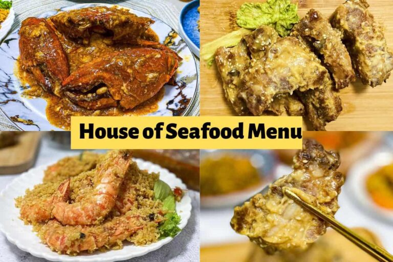 House of Seafood Menu