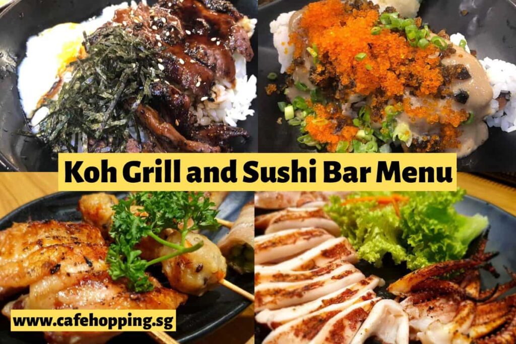 Koh Grill and Sushi Bar Menu
