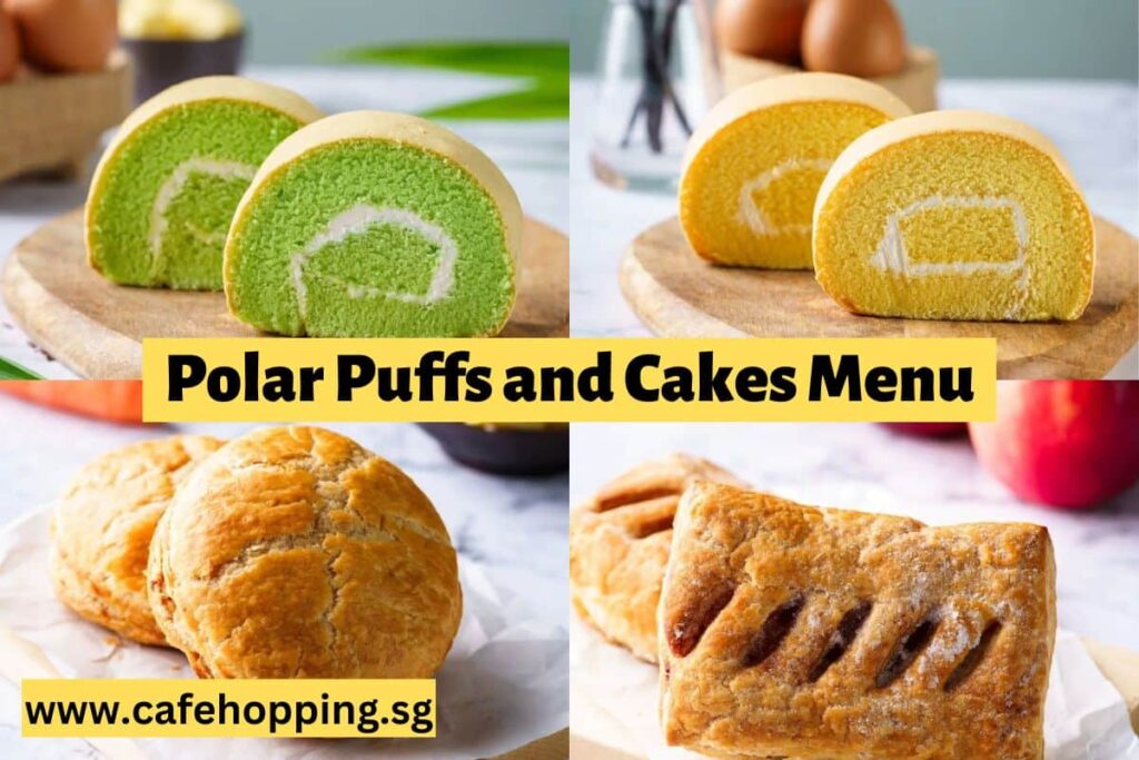 Polar Puffs and Cakes Menu