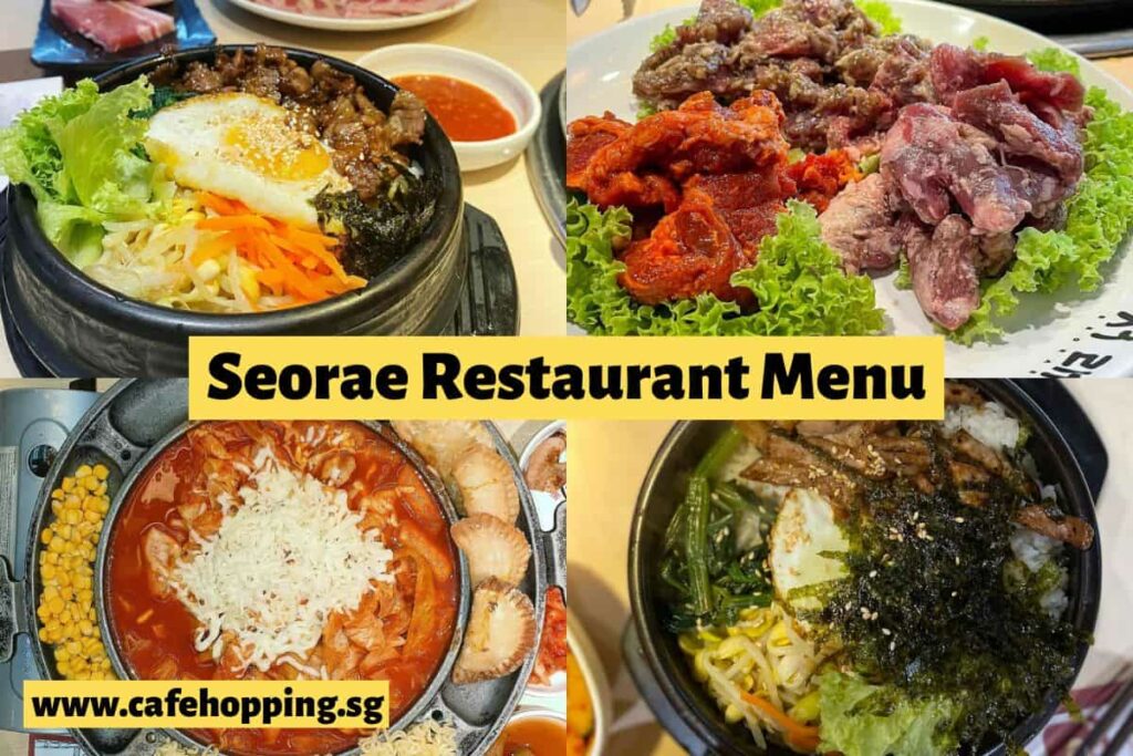 Seorae Restaurant Menu