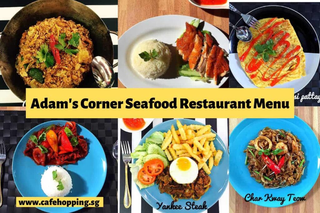 Adam's Corner Seafood Restaurant Menu