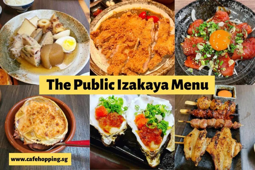 The Public Izakaya Menu