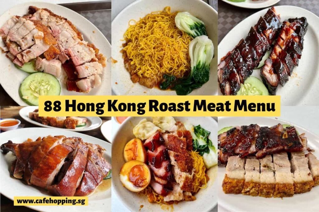 88 Hong Kong Roast Meat Menu