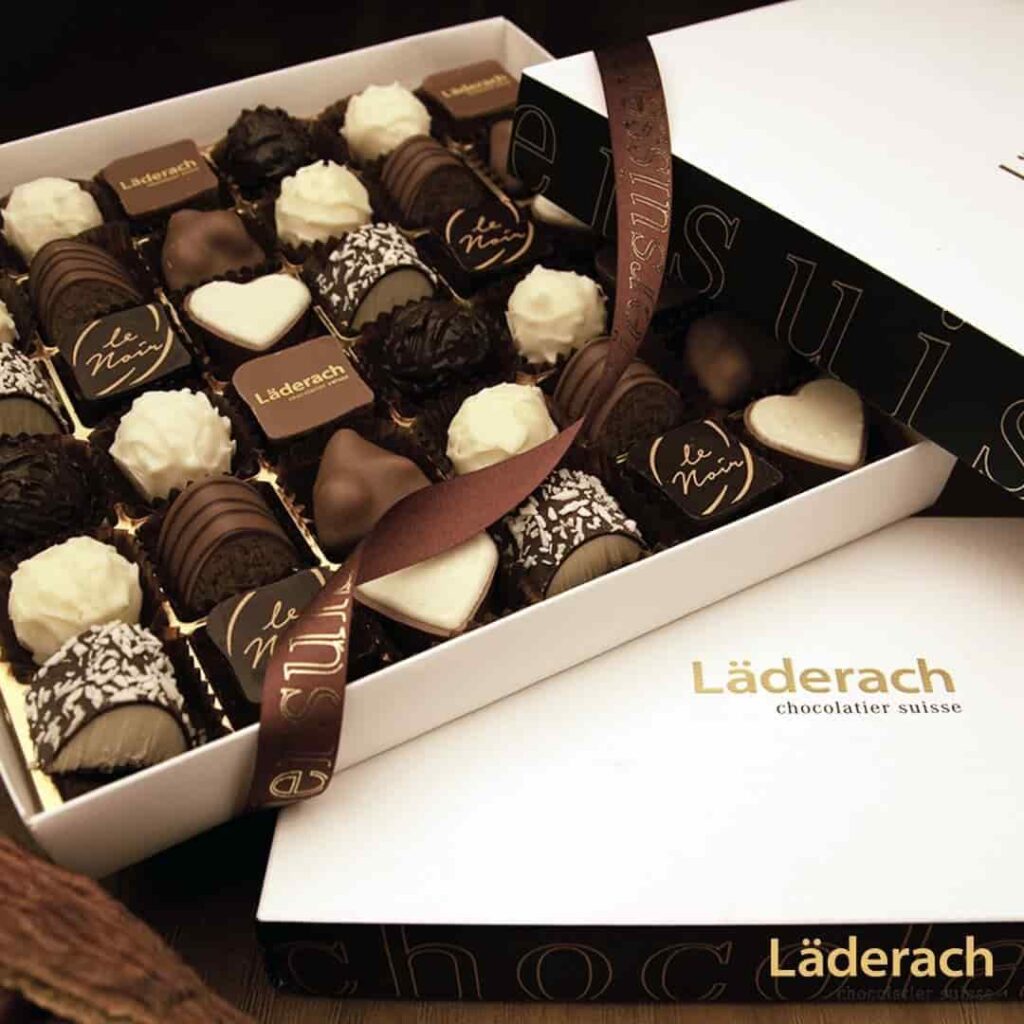 Delicious Läderach Chocolatier Suisse Menu