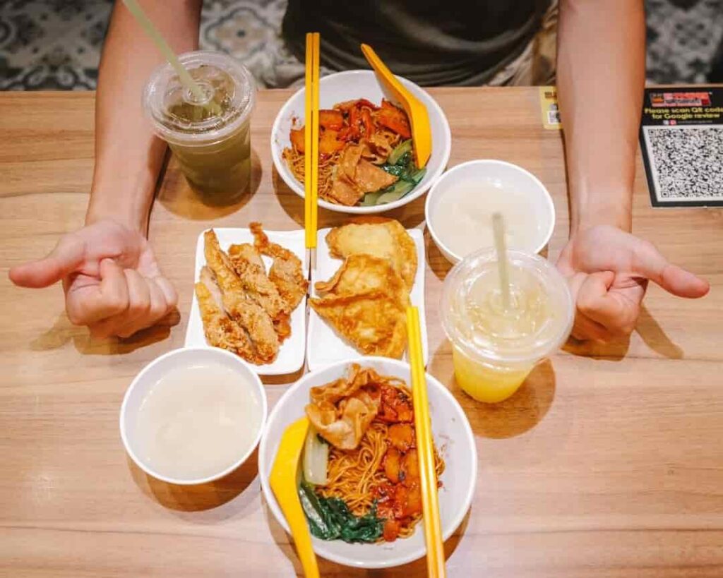 Famous Menu of Pontian Wanton Noodles Singapore Outlets
