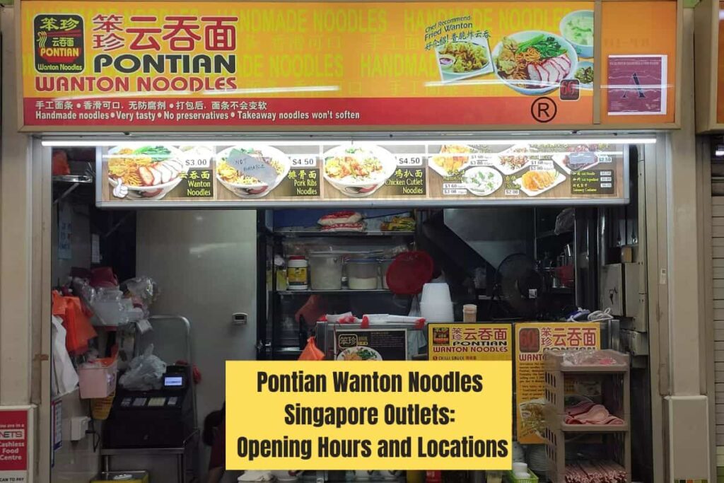 Pontian Wanton Noodles Singapore Outlets Opening Hours and Locations
