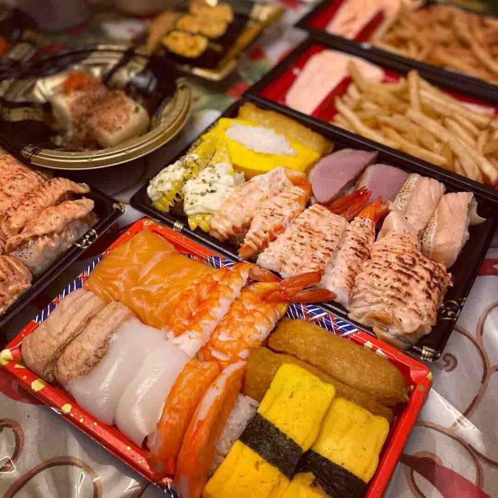 Variety of Sushi at Genki Sushi Singapore Outlets