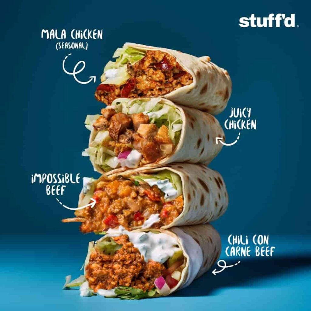 Famous Burrito of Stuff'd Singapore Outlets