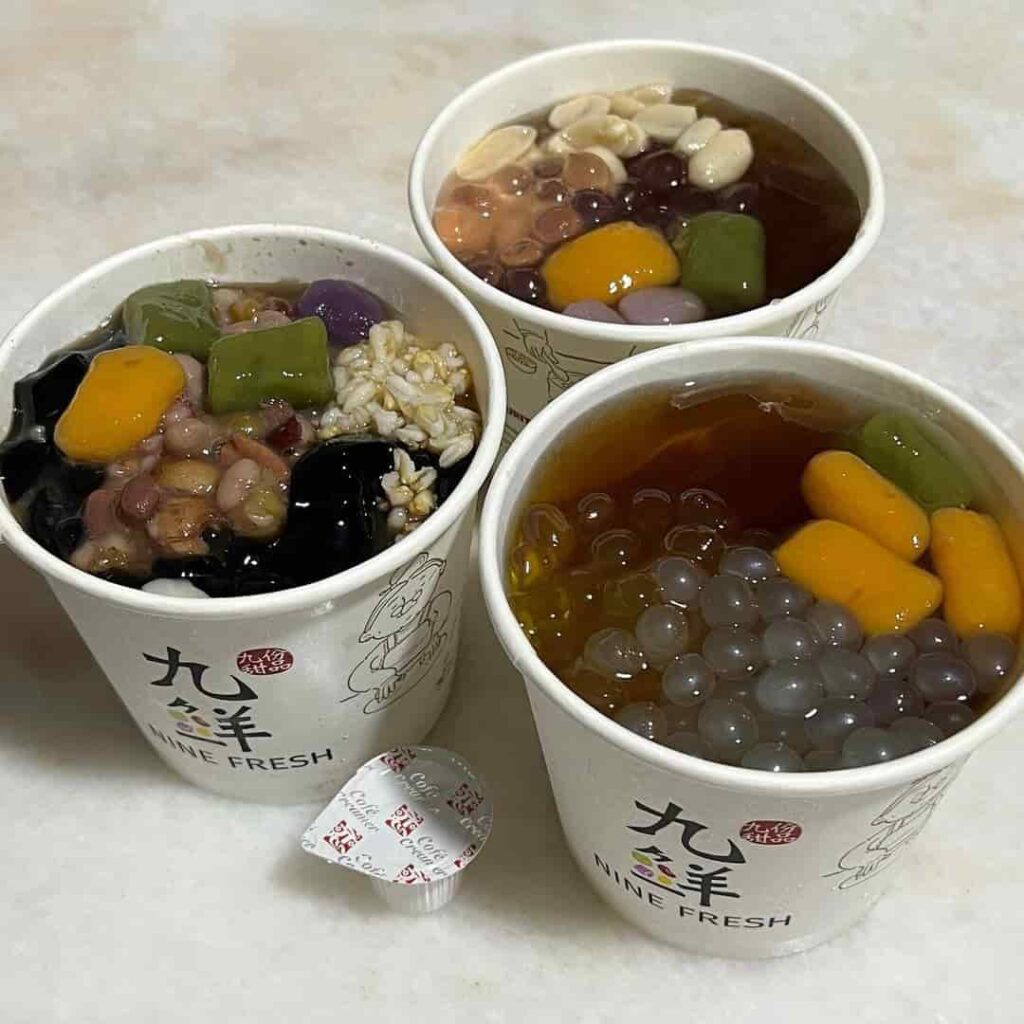 Famous Dessert of Nine Fresh Desserts Taiwan Singapore Outlets